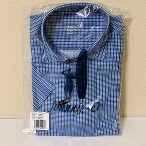 Johnnie O Hangin' Out Josiah SS Shirt Malibu Blue- Medium Button Down Golf